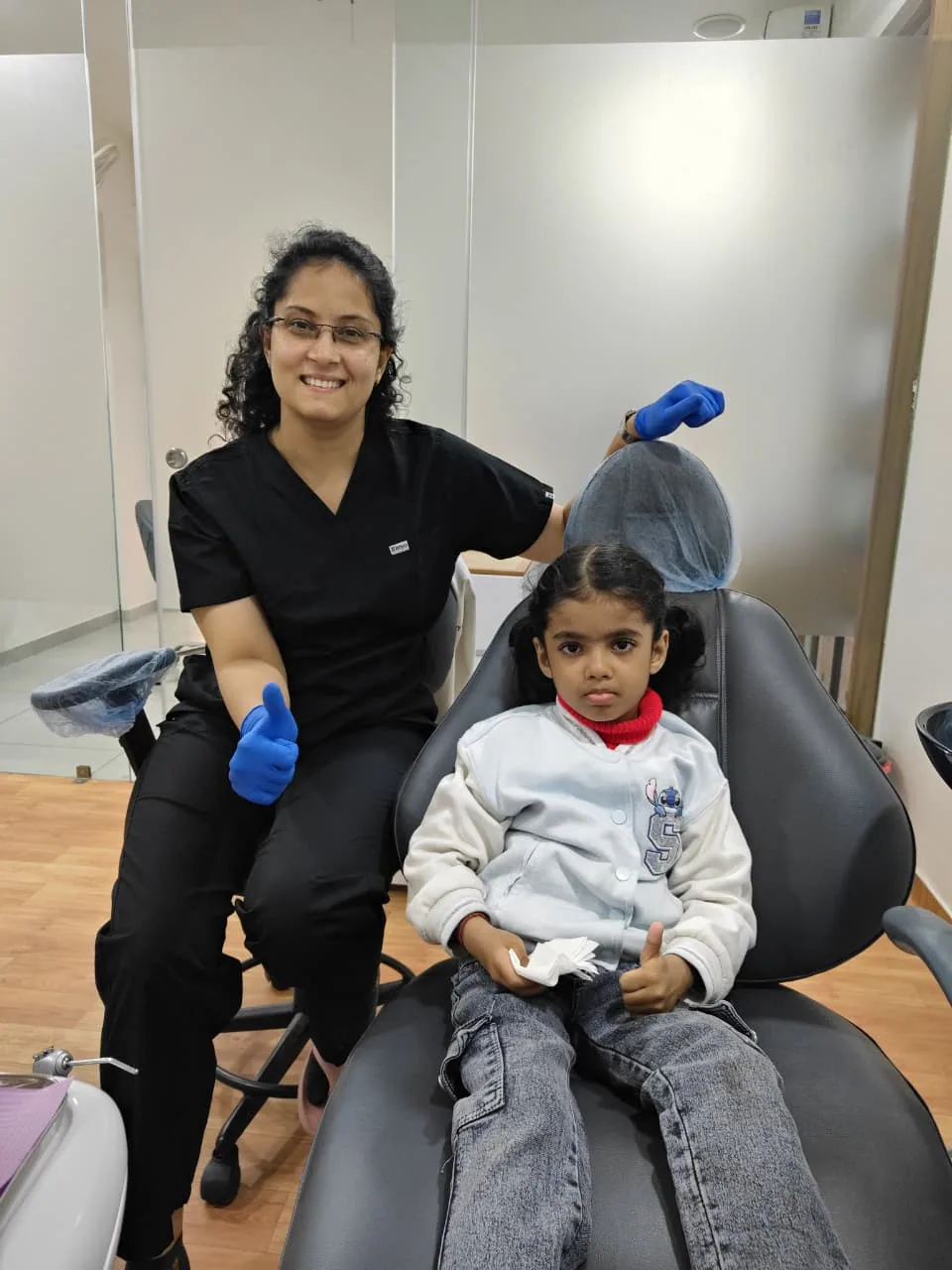 Real child dental patient at Disharth Dentistry